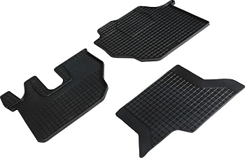Коврики в салон для JAC N120 "Сетка" резина, черный