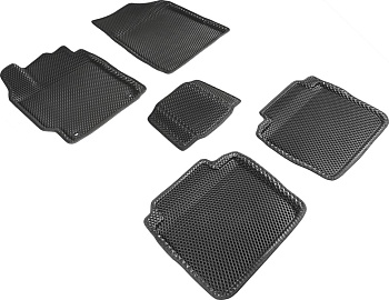 Коврики в салон Eva "3D" для Toyota Camry VII (XV50) "Ромб" ЭВА, черный