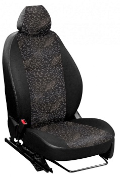 Авточехлы на Chery QQ6 (S21) "Лима" жаккард/экокожа, перья