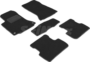 Коврики в салон для Mercedes-Benz A-Класс III (W176) "Lux" ворс, черный