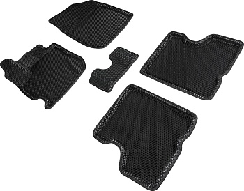 Коврики в салон Eva "3D" для Renault Kaptur I (4WD) "Ромб" ЭВА, черный