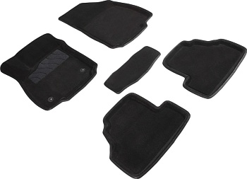 Коврики в салон для Opel Mokka I "3D" ворс, черный 84963