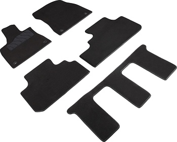 Коврики в салон для Lexus RX 350L IV "Lux" ворс, черный