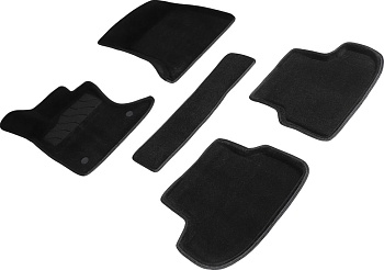 Коврики в салон для BMW 5 серии VI (F10) (Рестайлинг) (4WD) "3D" ворс, черный