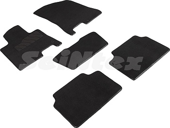 Коврики в салон для Hyundai Sonata VIII (DN8) "Lux" ворс, черный
