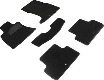 Коврики в салон для Genesis G70 I "Lux" ворс, черный