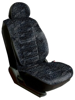 Авточехлы на Ford Transit (1+1) "Трио" жаккард/кожзам, перья