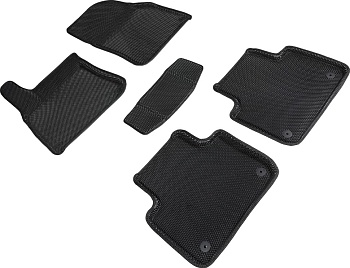 Коврики в салон Eva "3D" для Volkswagen Touareg III "Соты" ЭВА, черный