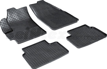 Коврики в салон для Ravon Matiz "Сетка" резина, черный