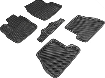Коврики в салон Eva "3D" для Ford Focus III (МКПП) "Ромб" ЭВА, черный