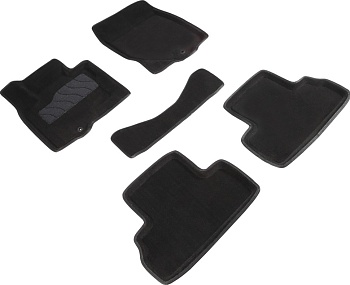 Коврики в салон для Infiniti QX50 "3D" ворс, черный