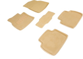 Коврики в салон для Toyota Camry VIII (XV70) "3D" ворс, бежевый