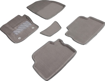 Коврики в салон для Ford Kuga II "3D" ворс, серый