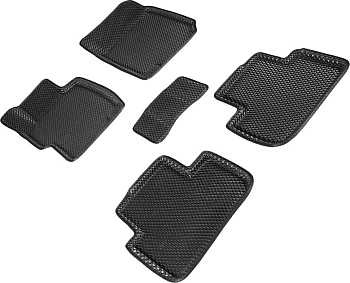 Коврики в салон Eva "3D" для Honda Accord VII "Ромб" ЭВА, черный