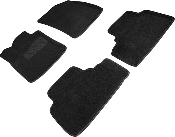 Коврики в салон для Haval Jolion I (2WD) "3D" ворс, черный