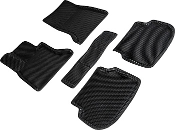 Коврики в салон Eva "3D" для BMW 5 серии VI (F10) "Ромб" ЭВА, черный