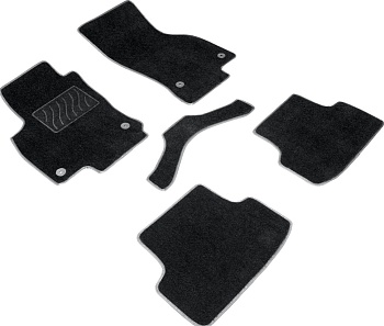 Коврики в салон для Audi A3 III (8V) "Lux" ворс, черный
