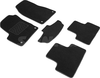 Коврики в салон для Land Rover Range Rover Evoque I "Lux" ворс, черный