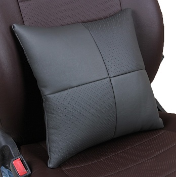 Подушка в салон "Автопилот" экокожа, темно-серый