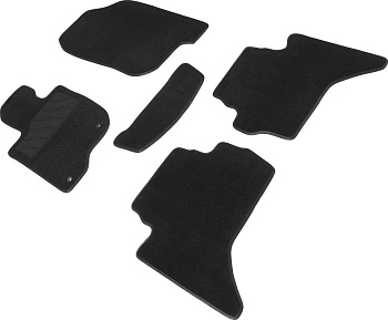 Коврики в салон для Mitsubishi L200 IV "Lux" ворс, черный