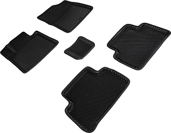 Коврики в салон Eva "3D" для KIA Sorento IV (5 мест) "Ромб" ЭВА, черный