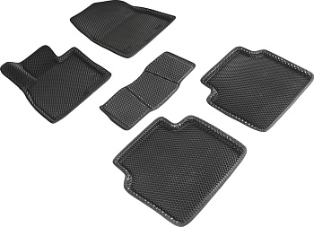 Коврики в салон Eva "3D" для Mazda 6 III (GJ) "Ромб" ЭВА, черный