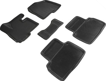 Коврики в салон Eva "3D" для Hyundai ix35 I "Ромб" ЭВА, черный