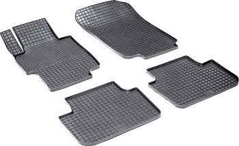Коврики в салон для Honda Accord VII "Сетка" резина, черный