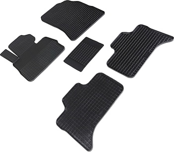 Коврики в салон для BMW X5 I (E53) "Сетка" резина, черный