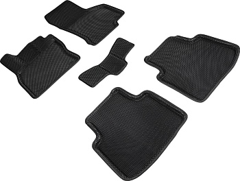 Коврики в салон Eva "3D" для Skoda Superb III "Соты" ЭВА, черный