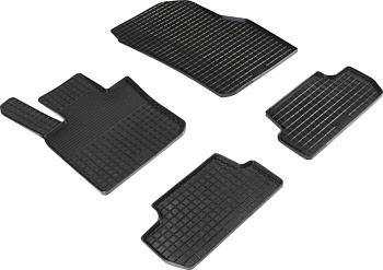 Коврики в салон для MINI Hatch Cooper III (F56) (Хэтчбек) (3DR) "Сетка" резина, черный