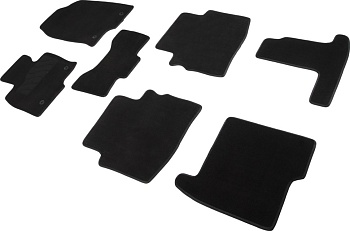 Коврики в салон для Mazda CX-9 II "Lux" ворс, черный