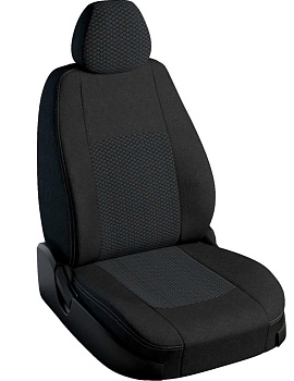 Чехлы на сиденья Renault Duster II (2020-2022) "Турин Классик" жаккард, черный/вега