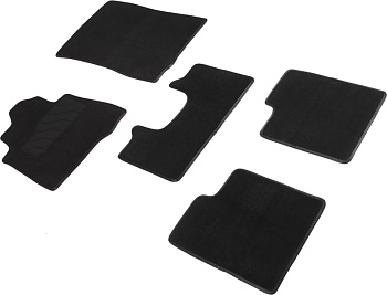 Коврики в салон для Mercedes-Benz G-Класс II (W463) (Рестайлинг 4) "Lux" ворс, черный