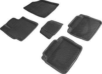 Коврики в салон Eva "3D" для Toyota Camry VI (XV40) "Ромб" ЭВА, черный