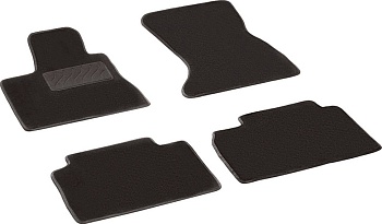 Коврики в салон для Mercedes-Benz S-Класс IV (W220) / Long / 4MATIC"Lux" ворс, черный