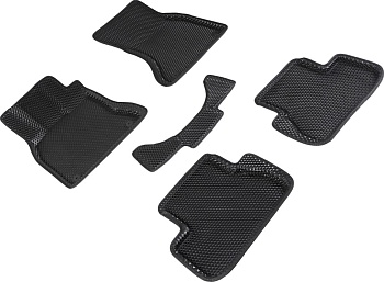 Коврики в салон Eva "3D" для Audi A4 IV (B8) "Ромб" ЭВА, черный