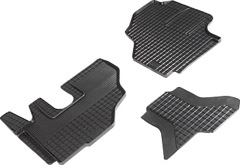 Коврики в салон для JAC N56 "Сетка" резина, черный