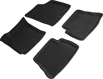 Коврики в салон Eva "3D" для Hyundai Getz I "Ромб" ЭВА, черный