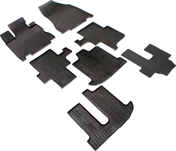 Коврики в салон для Infiniti QX60 I "Сетка" резина, черный