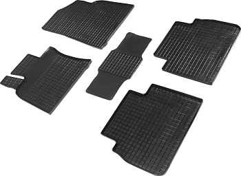 Коврики в салон для Toyota Camry VIII (XV70) "Сетка" резина, черный