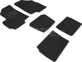 Коврики в салон для Chery Tiggo 5 I "Lux" ворс, черный