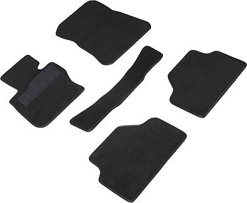 Коврики в салон для BMW X1 I (E84) (2WD) "Lux" ворс, черный