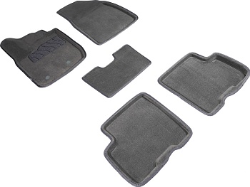 Коврики в салон для Renault Arkana I "3D" ворс, серый