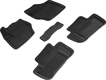 Коврики в салон Eva "3D" для Peugeot 408 I "Ромб" ЭВА, черный