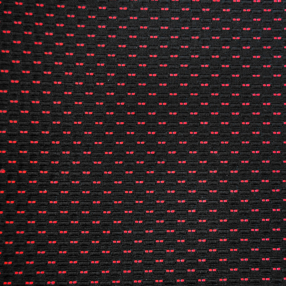 Авточехлы на LADA Largus (2 места) "Лима" жаккард/экокожа, пунктиры черно-красные